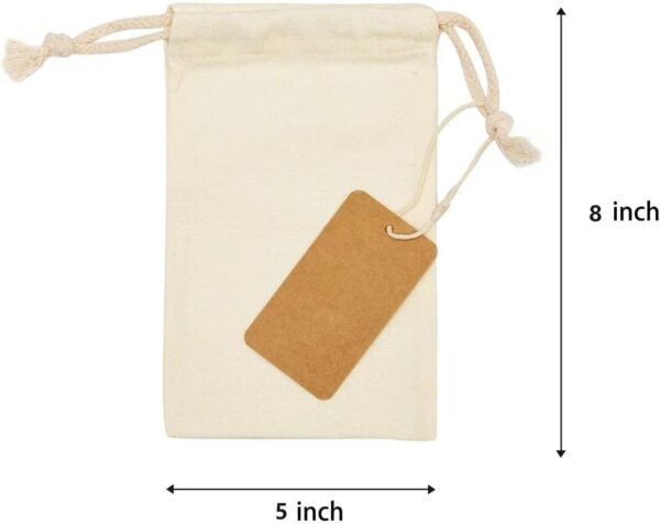 Multifunctional Canvas Drawstring Bags Reusable Cotton Storage Bag Home Travel Organizer Sort Pocket Laundry Bag pack