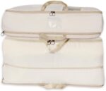 2-pack XXL Comforter Storage Bag - Space Saving Compression Bag for Pillows, Blankets, Bedding -Collapsible Extra Large Mesh Packing Cube - Queen King (2-pack Large Size 28x20x11")