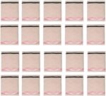 Organic Cotton Saree Storage Bags – Pack of 20 Wardrobe Organizers with Zipper & Transparent Window – 100% Cotton Cloth Covers for Sarees, Clothes & Garments (14 × 16 Inches)