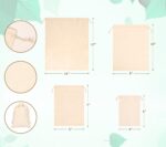 20PCS Cotton Produce Bags, 8X10inch Reusable Muslin Storage Bags with Drawstrings, Natural Cotton Bags, Washable, Biodegradable Linen Bag, Cloth Bags