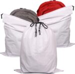 3 Pack Jumbo Drawstring Dust Covers Large Cloth Storage Pouch String Bag for Handbags Purses Shoes