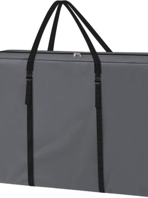 Heavy Duty Chair Storage Bag for Folding Longue Zero Gravity Light Weight Transport Folding Rollator Walker (Grey)