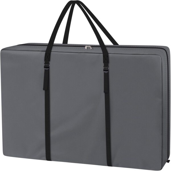 Heavy Duty Chair Storage Bag for Folding Longue Zero Gravity Light Weight Transport Folding Rollator Walker (Grey)