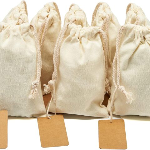 Multifunctional Canvas Drawstring Bags Reusable Cotton Storage Bag Home Travel Organizer Sort Pocket Laundry Bag pack